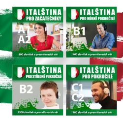 Italština - pro začátečníky, pro mírně pokročilé, pro středně pokročilé, pro pokročilé