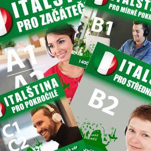 Italština - pro začátečníky, pro mírně pokročilé, pro pokročilé pro středně pokročilé