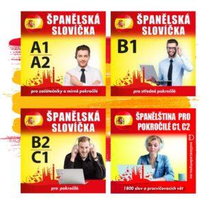 Španělština-španělská slovíčka A1 a A2, španělská slovíčka B1, španělská slovíčka B2 C1, španělština pro pokročilé C1 a C2