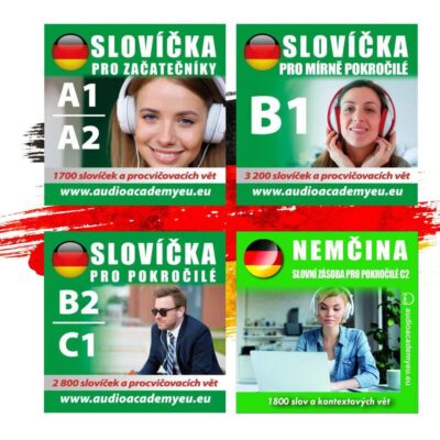 Němčina- slovíčka pro začátečníky, slovíčka pro mírně pokročilé, slovíčka pro pokročilé, slovní zásoba pro pokročilé C2